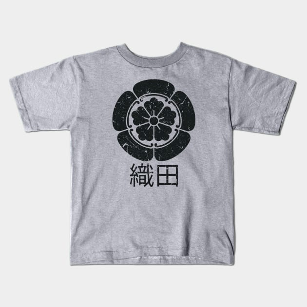 Oda Crest (Black) Kids T-Shirt by MythoCulture